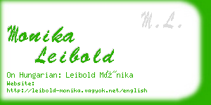 monika leibold business card